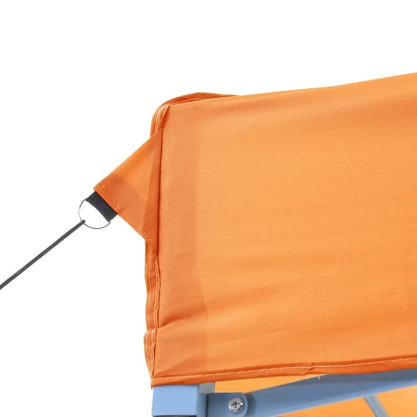 foldbart pop-up festtelt med 2 sidevægge orange