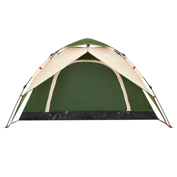 4-personers campingtelt quick-release grøn