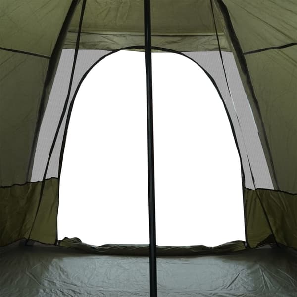 6-personers campingtelt vandtæt olivengrøn