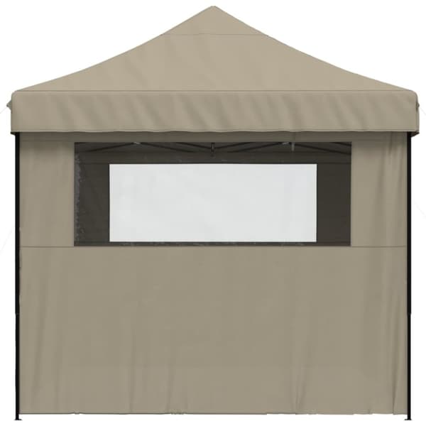 Taitettava pop-up juhlateltta 4 sivuseinällä taupe