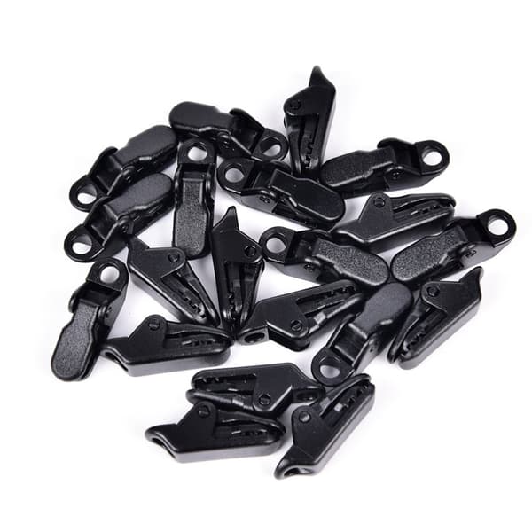 INF Telttaklipsit Heavy Duty, markiisikiinnikesarja retkeilyyn, reppureissuun, retkeilyyn (50 kpl) 0