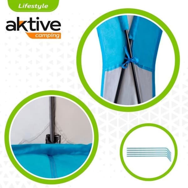 Tält - AKTIVE - 52895 - Vattentät - 4 personer - Dimensioner 320x320x260 cm