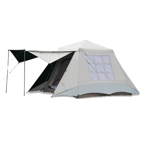 Camping Telt, Dobbeltlags Design, Hurtig Automatisk Opsætning,Grå