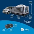 Miniatyrbillede 2 af 6: Fristående förtält - KAMPA - Cross Air TC - Polycotton-tyg, Air Frame, golv, mörkläggningsgardiner, myggnätspanel