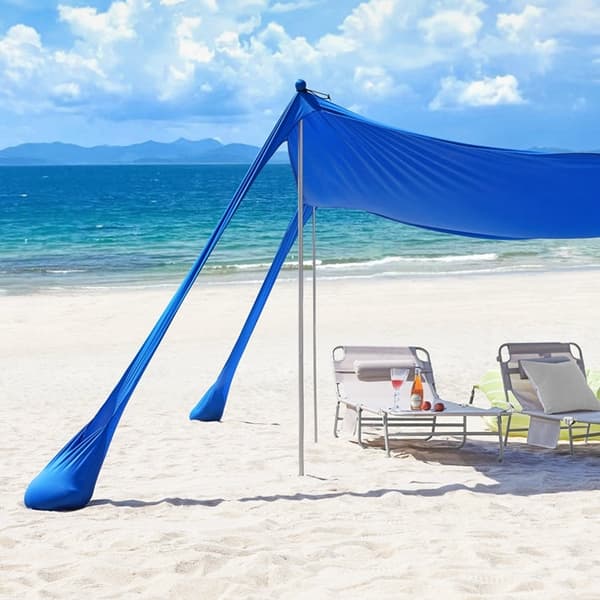 Rootz Sun Shade Segelkapell - Strandtält - Campingkapell - Ger UV-skydd - 400cm x 400cm x 200cm