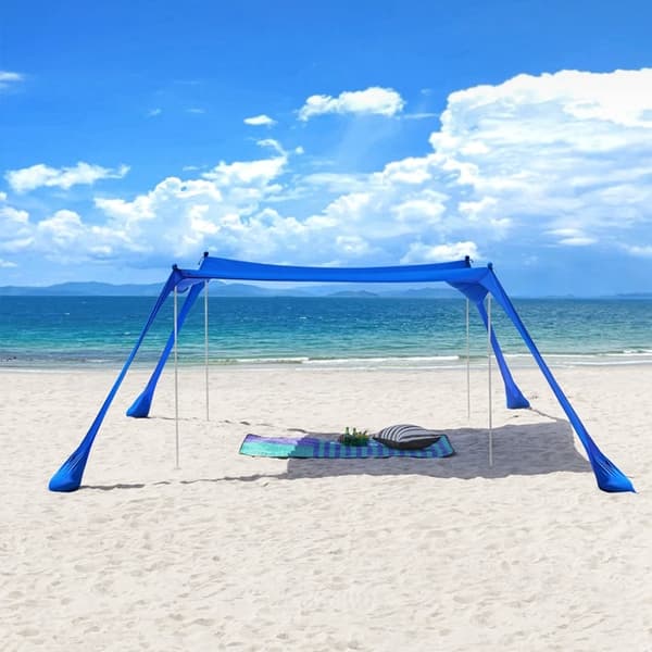 Rootz Sun Shade Segelkapell - Strandtält - Campingkapell - Ger UV-skydd - 400cm x 400cm x 200cm