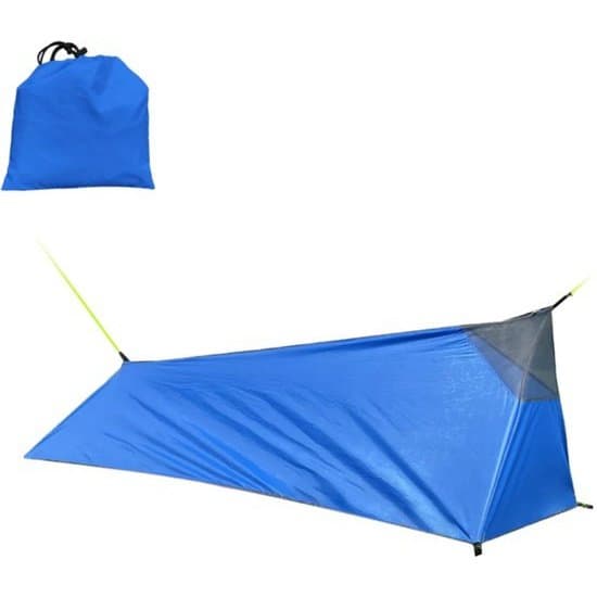 Survival Teltta | 1 henkilö | Vedenpitävä ja kevyt | Trekkers Bivouac Outdoor Teltta | säilytyspussilla | Sininen