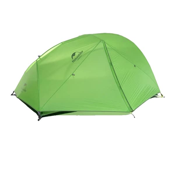 Ultralätt 2-personers campingtält, vattentätt nylon, hållbara aluminiumstänger,20D-Grön