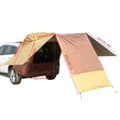 Miniatyrbild 1 av 2: Bärbar Camping SUV Tält, Rymmer 5-8 Användare, Hållbart Bomullstyg,Kaffe