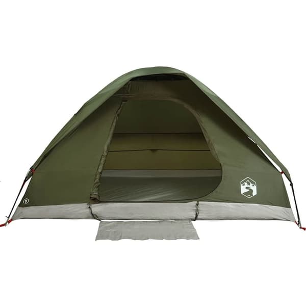 vidaXL 4-personers campingtelt vandtæt kuppel olivengrøn