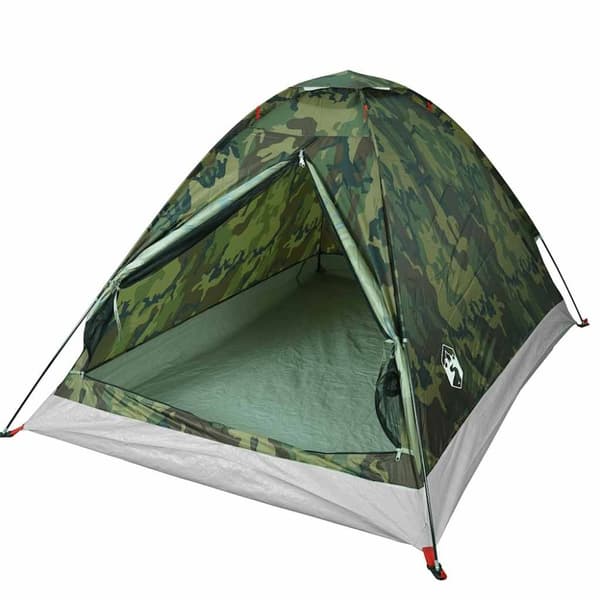 vidaXL 2-personers campingtelt vandtæt kuppel camouflage
