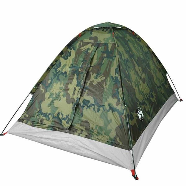 vidaXL 2-personers campingtelt vandtæt kuppel camouflage