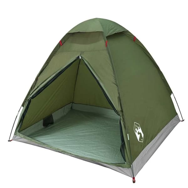 vidaXL 2-personers campingtelt vandtæt kuppel olivengrøn