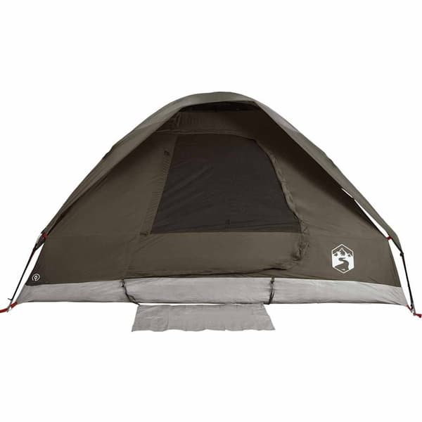 vidaXL Kuppeltelt for camping 2 personer brun vanntett