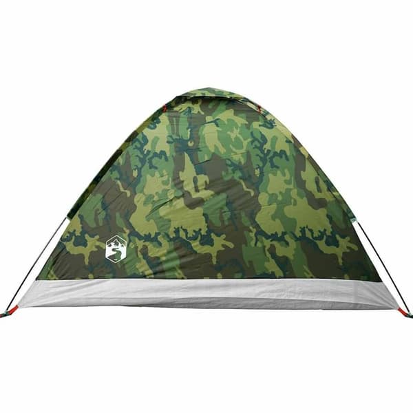 vidaXL 4-personers campingtelt vandtæt kuppel camouflage