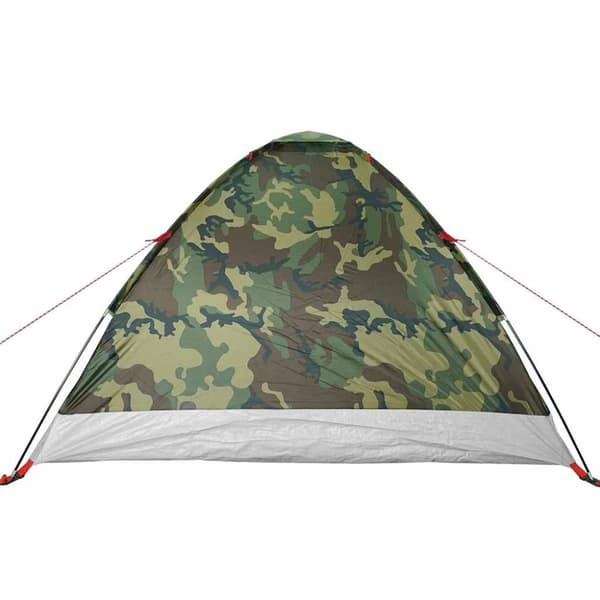 vidaXL 4-personers campingtelt vandtæt kuppel camouflage
