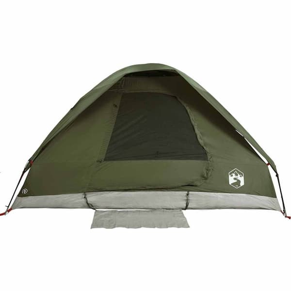 vidaXL Kuppeltelt for camping 6 personer olivengrønn vanntett