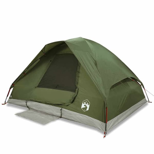 vidaXL Kuppeltelt for camping 6 personer olivengrønn vanntett