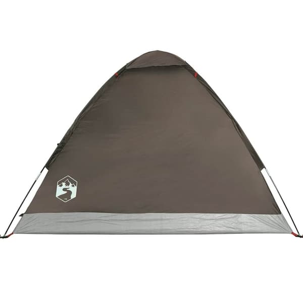 vidaXL Camping Teltta Dome 4-hengen ruskea vedenpitävä