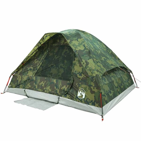 vidaXL 6-personers kuppeltelt vandtæt camouflage
