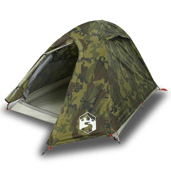 vidaXL Kuppeltelt for camping 2 personer kamuflasje vanntett