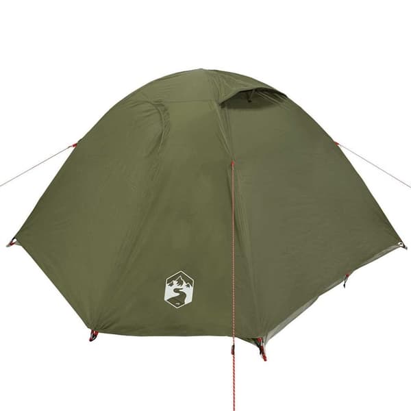 vidaXL Camping Teltta Dome 4-hengen oliivinvihreä vedenpitävä