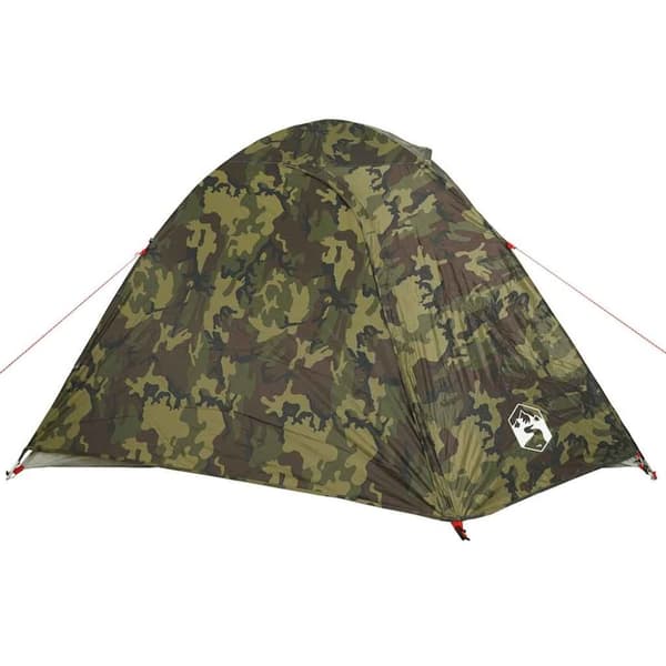 vidaXL 4-personers campingtelt vandtæt kuppel camouflage