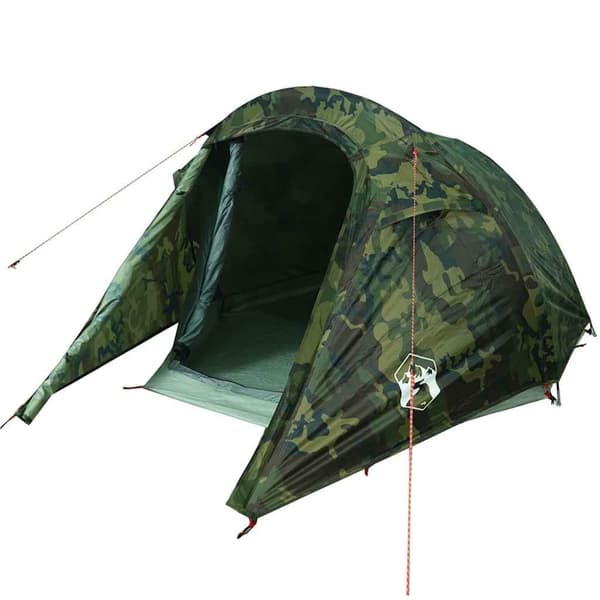 vidaXL Camping Teltta Tunneli 2-hengen naamiointi vedenpitävä