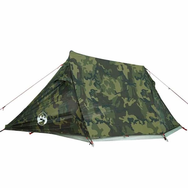 vidaXL Camping Teltta Tunneli 2-hengen naamiointi vedenpitävä