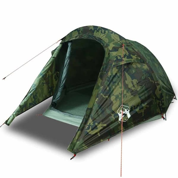 vidaXL 2-personers campingtelt vandtæt camouflage