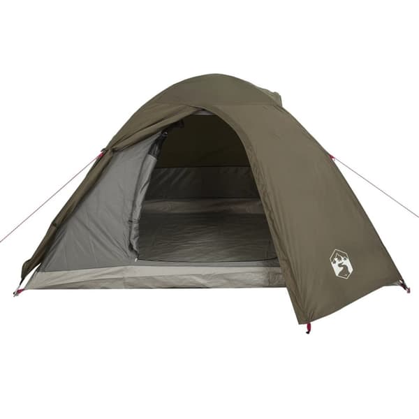 vidaXL Camping Teltta Dome 3-hengen ruskea vedenpitävä