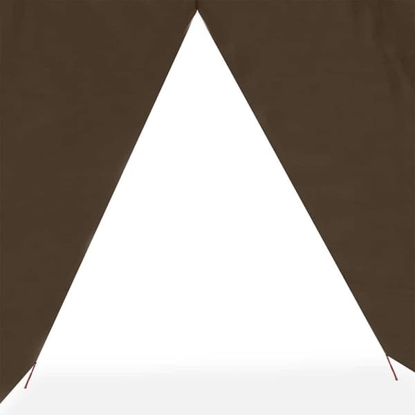 vidaXL Tarp brun 366x306 cm vattentät