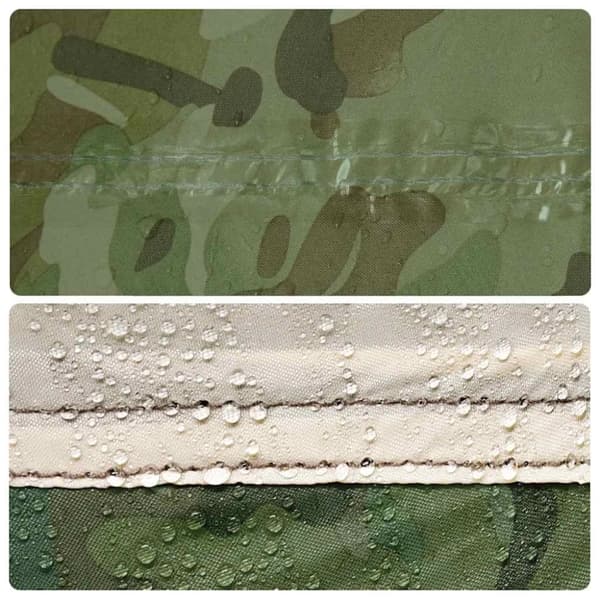 vidaXL tarp 438x376x212 cm vandtæt camouflage