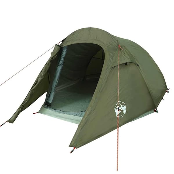 vidaXL 3-personers campingtelt vandtæt olivengrøn