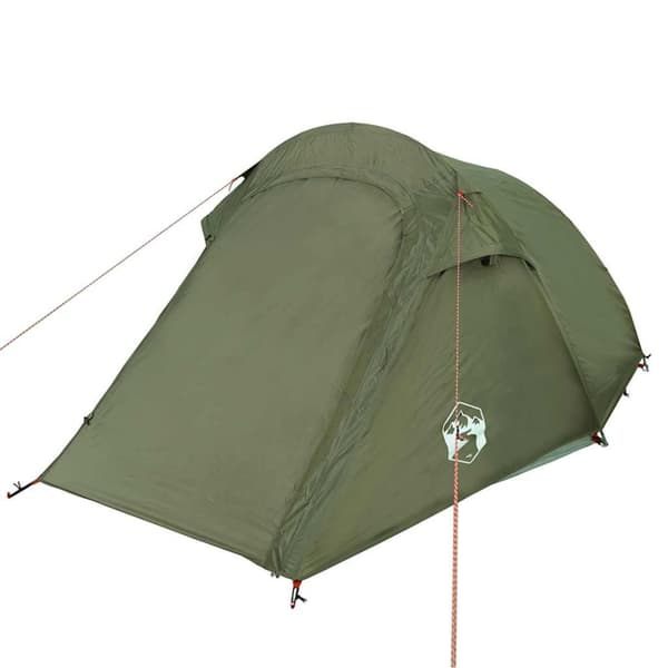 vidaXL 3-personers campingtelt vandtæt olivengrøn