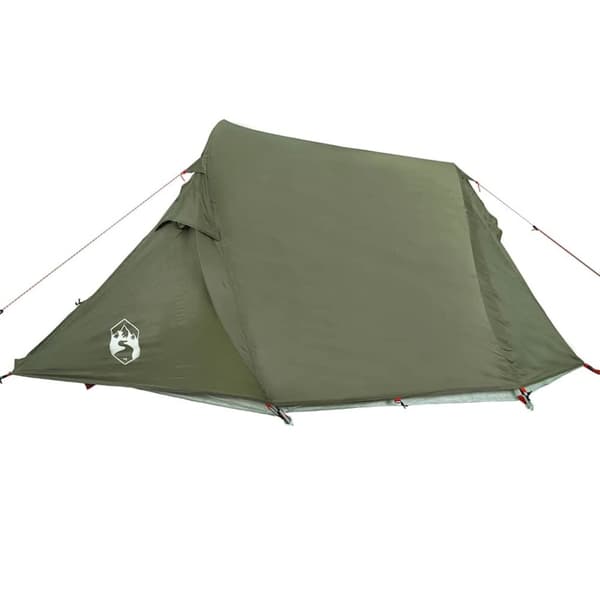 vidaXL Camping teltta tunneli 3-hengen oliivinvihreä vedenpitävä