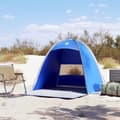 Miniatyrbild 3 av 9: vidaXL Strandtält 3 personer azurblå vattentät