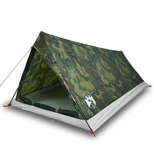 vidaXL 2-personers campingtelt vandtæt camouflage