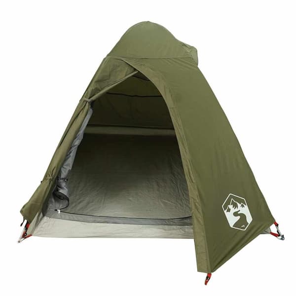 vidaXL 2-personers campingtelt vandtæt kuppel olivengrøn