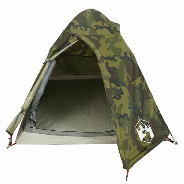 vidaXL Retkiteltta kupoli 2 henkilölle camouflage vedenpitävä