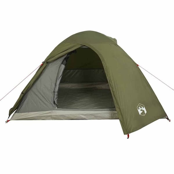 vidaXL 3-personers campingtelt vandtæt kuppel olivengrøn