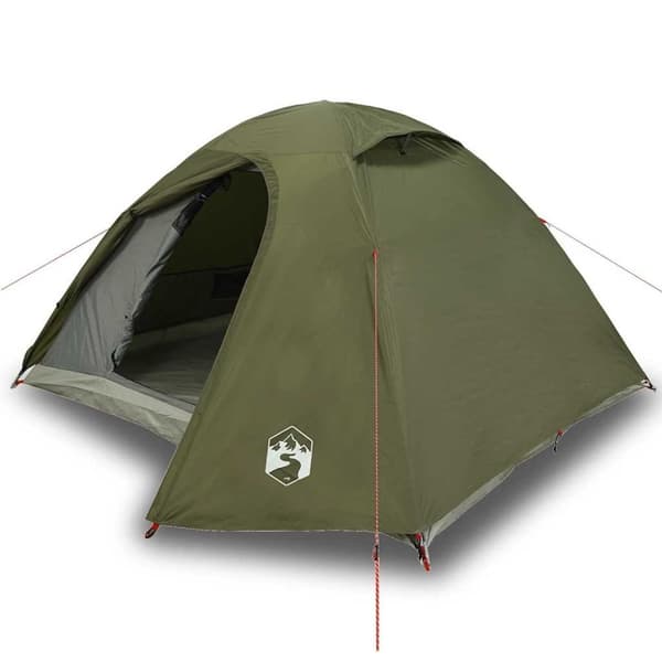 vidaXL 3-personers campingtelt vandtæt kuppel olivengrøn