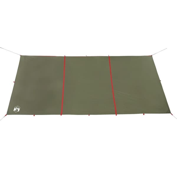 vidaXL Camping Tarp oliivinvihreä 451x420 cm Vedenpitävä