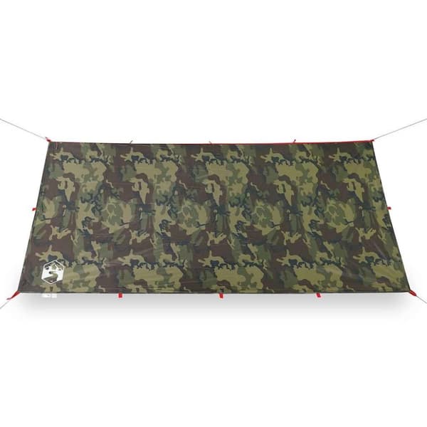 vidaXL Camping Tarp Camouflage 366x306 cm Vedenpitävä