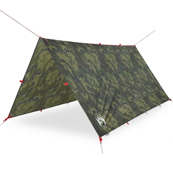 vidaXL Camping Tarp Camouflage 366x306 cm Vedenpitävä