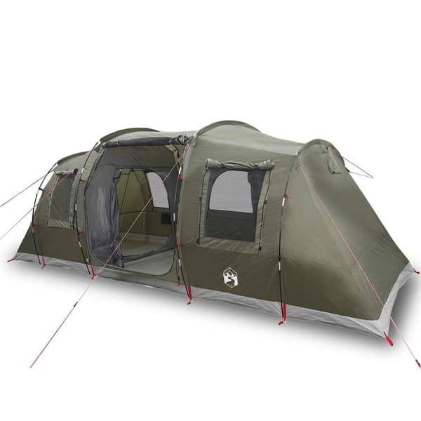 vidaXL Camping teltta tunneli 4-hengen oliivinvihreä vedenpitävä