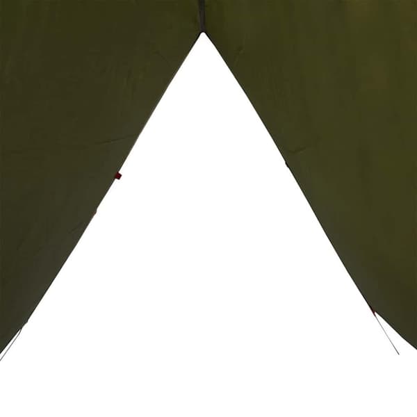 vidaXL Camping Tarp oliivinvihreä 406x306 cm Vedenpitävä