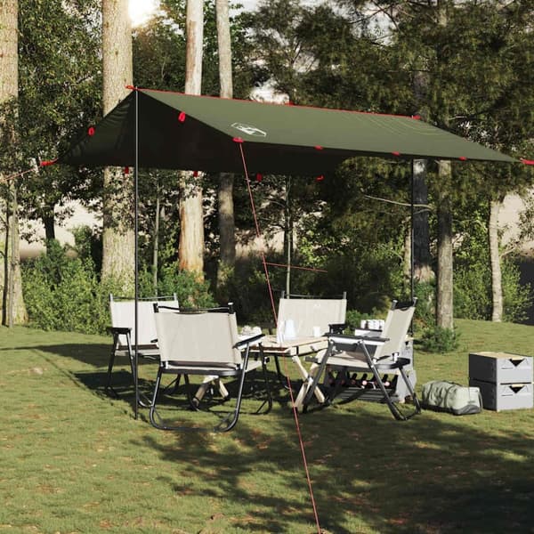 vidaXL tarp 306x306 cm vandtæt olivengrøn