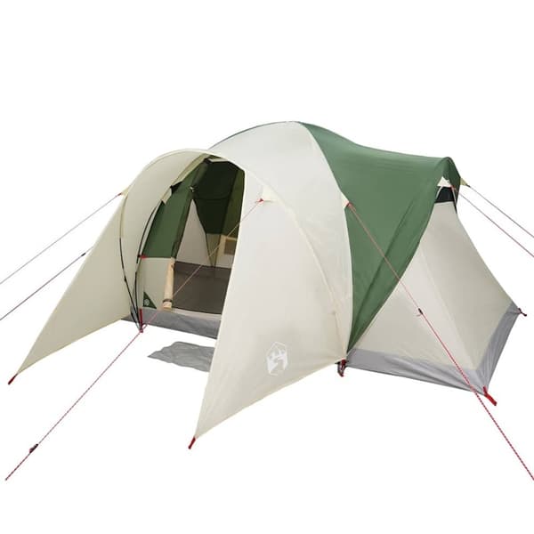 vidaXL Kuppeltelt for camping 6 personer grønn vanntett