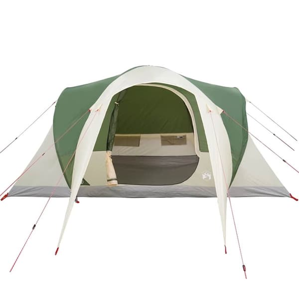 vidaXL Kuppeltelt for camping 6 personer grønn vanntett
